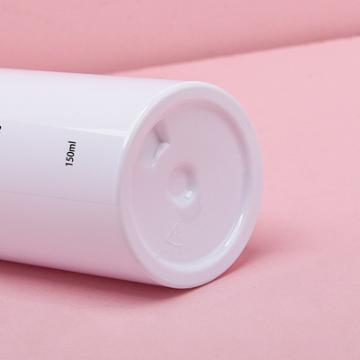 Alu 황금 모자를 가진 150ml 플레스틱 포장 병 젖빛 명확한 주문을 받아서 만들어진 색깔