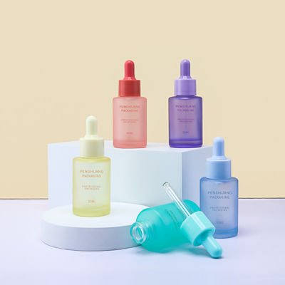 30 밀리람베르트 혈청 적하관 보틀은 화려한 피부 관리 패키징 글라스 정유를 서리로 뒤덮었습니다