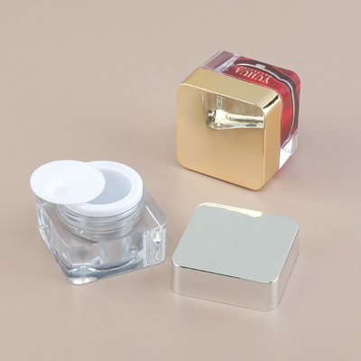 5g 10g Acrylic Square Cream Pot Jar For Skincare Packaging