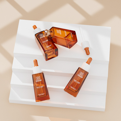 피부 관리 용품용 클래식 트라페소이드 30ml 오일 세럼 드롭퍼 병