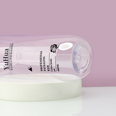 맞춤형 원형 플라스틱 샴푸 병 250ml 400ml 재활용 가능한 플립 톱 플라스틱 로션 병