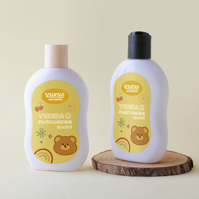 200ml 맞춤 컬러 플라스틱 비어있는 샴푸 및 컨디셔너 병