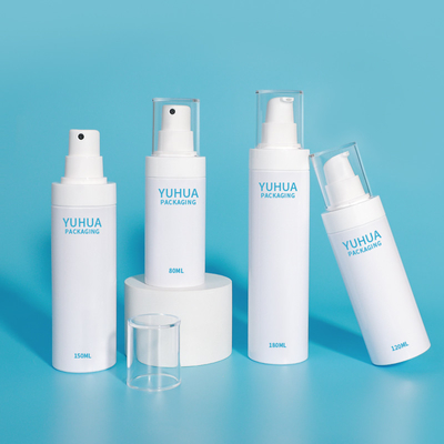 사용자 지정 로고 120ml 150ml 180ml 흰색 플라스틱 스프레이 펌프 병