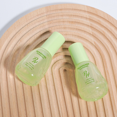 아보카도 녹색 선명한 30ml 유리 액체 기본 병 피부 관리 포장