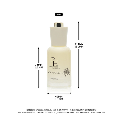 OEM ODM 머리 기름 세럽 병과 유리 방울기 30ml 1oz 화장품 포장 컨테이너