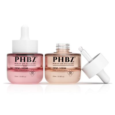 20ml 세럼 유리 병 두꺼운 바닥 둥근 비어 있는 방울 병 에센셜 오일