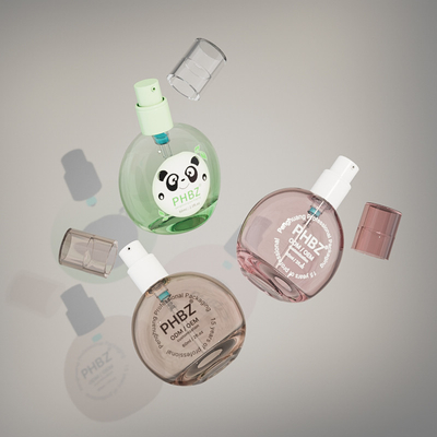 액체 기초를 위한 유리 화장품 포장 용기 60ml 크림 로션 펌프 병