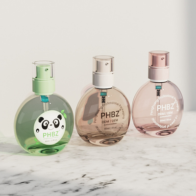60ml 투명한 액체 기초 세럼 로션 병