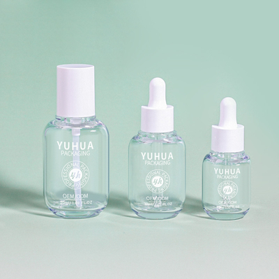 15ml 30ml 50ml PETG 세럼 방울 병 피부 관리 화장품 포장 선명한 크림 로션 병