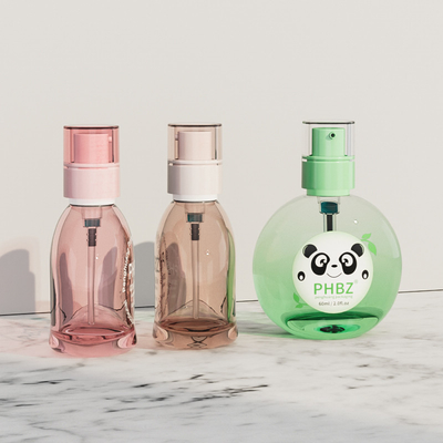 도매 60ml 2oz 둥근 빈 액체 기초 병 얼음 화장품 로션 병