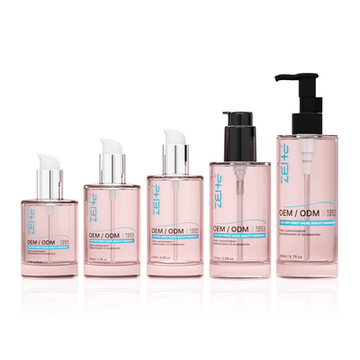 맞춤형 유리 화장품 병 100ml 120ml 150ml 세럼 로션 펌프 병
