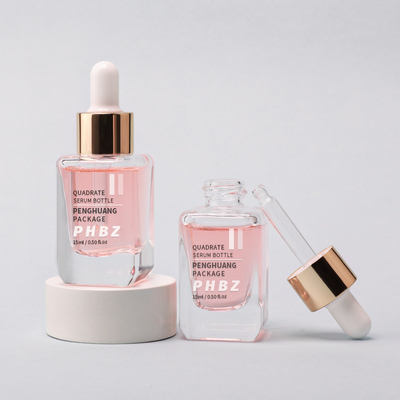 혈청 머리 기름 병15ml 화장품 포장 사각형 액체 기초 병