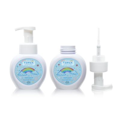 라운드 로션 샴푸 병 얼굴 청소용 플라스틱 폼 병 300ml