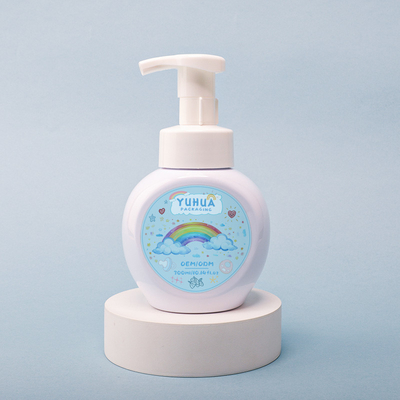 라운드 로션 샴푸 병 얼굴 청소용 플라스틱 폼 병 300ml
