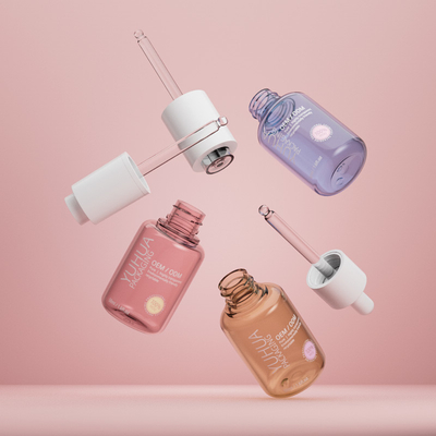 도매 오일 정액 병 가락 50ML 플라스틱 에센셜 오일 병