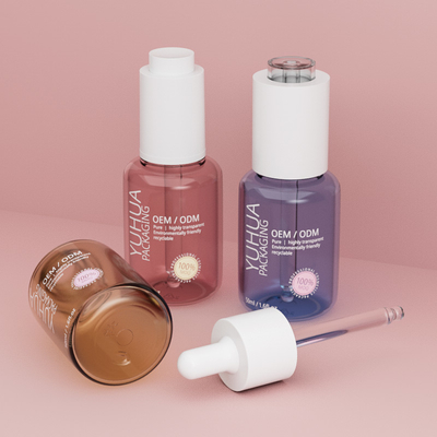 도매 오일 정액 병 가락 50ML 플라스틱 에센셜 오일 병