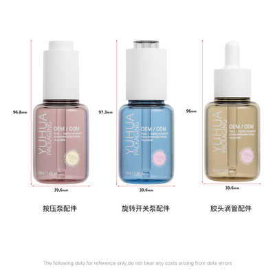 50ml 맞춤형 세럽 드롭퍼 병 ODM/OEM 맑은 오일 세럽 플라스틱 병