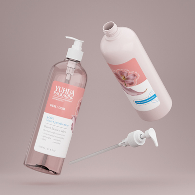 도매 플라스틱 로션 병 흰색1000ML 맞춤 PET 샴푸 및 컨디셔너 병
