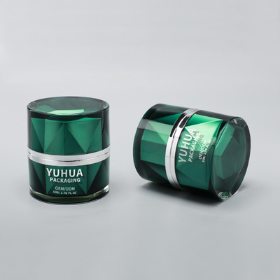 50G 플라스틱 포장 용기 Luxuyr 빈 아크릴 플라스틱 크림 용기 뚜??