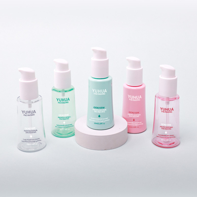 플라스틱 페이셜 바디 로션 펌프 보틀 50ml 원뿔형 오일 세럼 보틀, 효과적인 스킨케어 솔루션