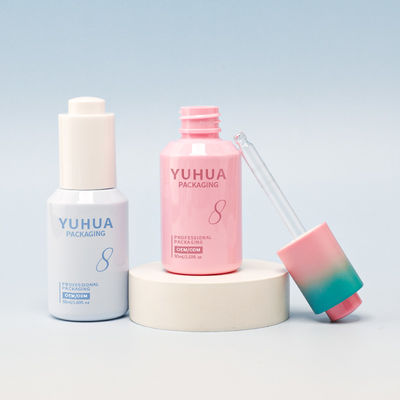 고객 요구 사항에 따라 로고와 함께 둥근 오일 세럼 병