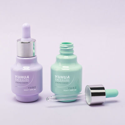50ml 용량 세럼 드로퍼 병 (맞춤형 실크 스크린/핫 스탬핑/라벨 인쇄, 소요 기간 15-20일)