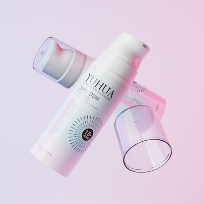 Custom Plastic 60-200ml PET Foam Dispenser Bottle for Facial Cleaning and Shower Gel Cosmetic Packaging