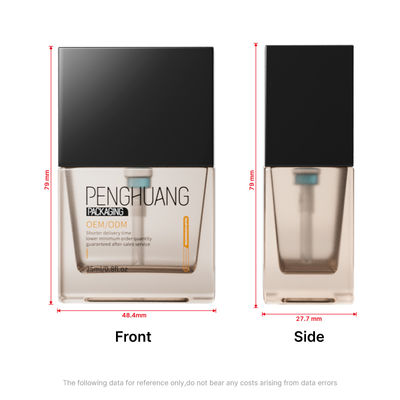 맞춤형 디자인 스킨케어 포장 투명 및 25ml 용량 제품용