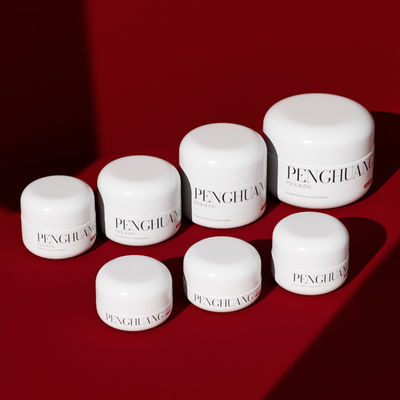 화이트/투명/맞춤형 유리 크림 용기, 럭셔리 스킨케어 라인에 완벽