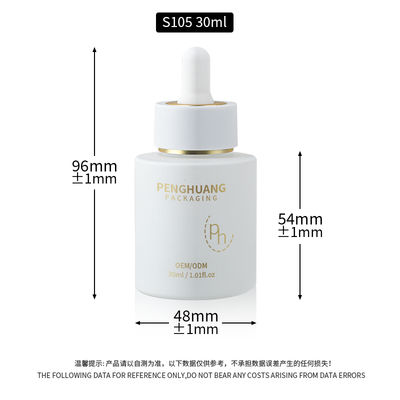 맞춤형 스킨케어 요구 사항을 위한 투명 유리 세럼 드로퍼 병