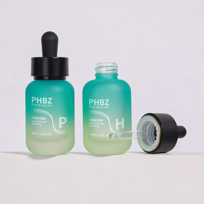 30ml 유리 둥근 매트 드롭퍼 병 오일 세럼 병 피부 관리 에센셜 오일 및 화장품 포장 필요를 위해 설계