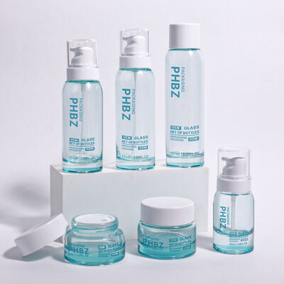 ODM OEM 수용 둥근 고급 화장품 포장 병 고급 크림 세럼 및 다른 아름다움 필수품에 적합