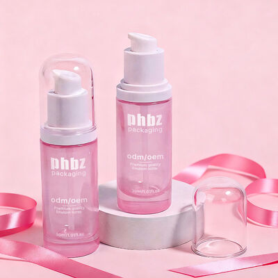 유리 로션 펌프 액세서리를 갖춘 유리 병 피부 관리 및 뷰티 로션용으로 설계된 견고한 유리 병 재료