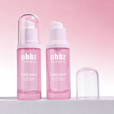 유리 로션 펌프 액세서리를 갖춘 유리 병 피부 관리 및 뷰티 로션용으로 설계된 견고한 유리 병 재료