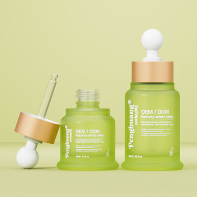 에센스 오일 정액 병 핫 스탬핑 인쇄를 특징으로 스타일리시한 화장품 포장과 피부 관리 제품 호소