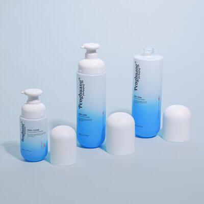 황금색 캡이 있는 유리 화장품 용기 세트, 크림 용기, 로션 용기, 맞춤형 포장 및 다양한 사이즈