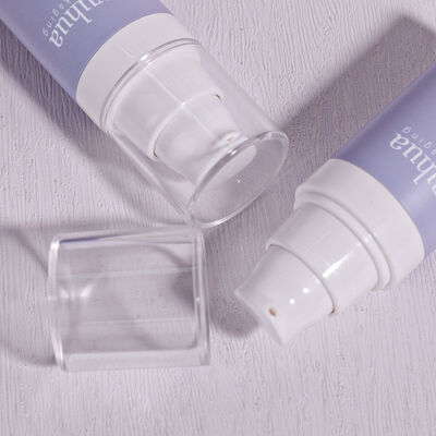 화장품 세럼 톤러 포장 및 사용자 지정 로고 인쇄용 공기 없는 펌프와 나사 뚜?? 이 있는 재활용 가능한 플라스틱 로션 병