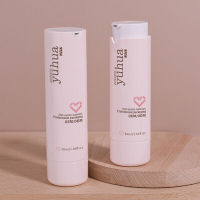 エアレスポンプとカスタムデザインを備えた耐久性のあるプラスチックローションボトル、化粧品パッケージおよび液体製品保管に最適