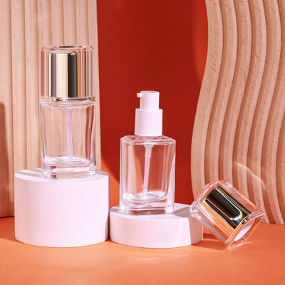 30ml 용량의 맞춤 인쇄 및 내구성 있는 밀폐 방수 디자인을 갖춘 유리 화장품 포장 세트