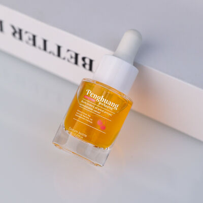 Sliver Dropper Serum Dropper Bottles Customized Cap Sealing Type Cap Packaging Option for Cosmetic Skincare and Essential Oils