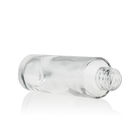 Clear Glass 30ml Serum Dropper Bottles Matte Black Cap Cosmetic Packaging Bottle