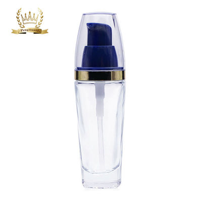 Clear OEM Liquid Foundation Bottles Cosmetic Glass Packaging