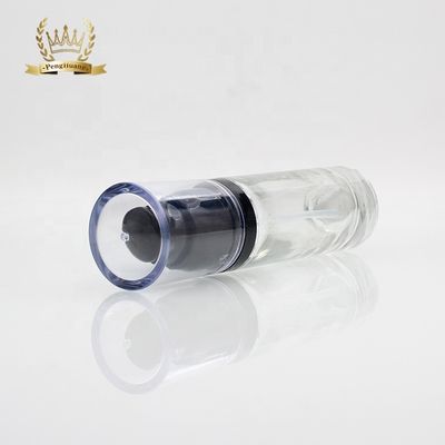 아름다움 펌프를 가진 유리제 액체 기초 병을 포장하는 호화스러운 둥근 30ml 화장품