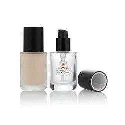 핫 스탬핑 30ml 유리병 리퀴드 파운데이션 1온스 젖빛 유리병