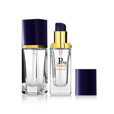 로션 F150를 위한 정연한 화장용 콘테이너 빈 30ml 명확한 유리제 기초 병