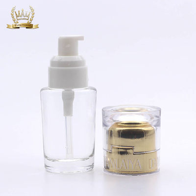 35ml 아크릴 덮개 공간 액체 기초 병을 포장하는 무료 샘플 화장품