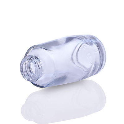 액체 메이크업 F033를 위한 펌프를 가진 유리제 화장용 30ml 기초 병을 주문 설계하십시오