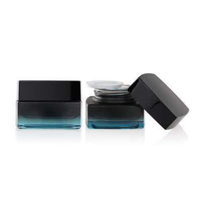 펌프로 서리로 덥은 액체 기초 30ml 60ml 화장용 포장 세트 검정