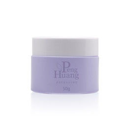 백색 나사 뚜껑을 가진 관례 빈 50g 화장용 광택이 없는 회화 유리제 크림 단지