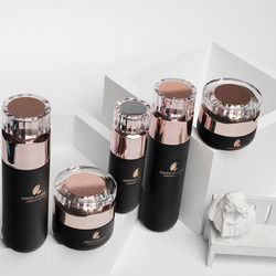 피부 관리 크림 로션을 위한 까만 40ml-120ml 화장용 포장 세트